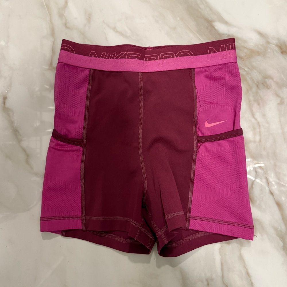 Nike Pro Dri-FIT Pink Shorts